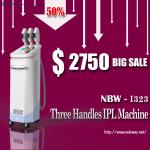 Great news! 50% discounts off! best 3 handles IPL wrinkle removal instrument