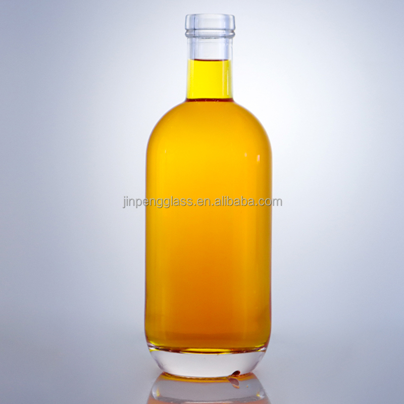 500ml 700ml 1000ml Glass Liquor Bottles with Cork Top or Screw Top Clear or Customized