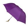 Buy cheap Purple Ladies Long Handle Golf Umbrella Wooden Handle Steel Frame 190T Pongee Fabric from wholesalers