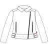 Buy cheap Dark Grey Ladies Faux Leather Jacket With Sherpa Collar S M L XL Size LEDO1725 from wholesalers