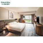 OEM Simple Elegant Ash Solid Wood Hotel Bedroom Furniture Sets