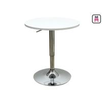 Buy cheap White / Gray MDF Top Restaurant Bar Tables Adjustable Height With Square / Round product