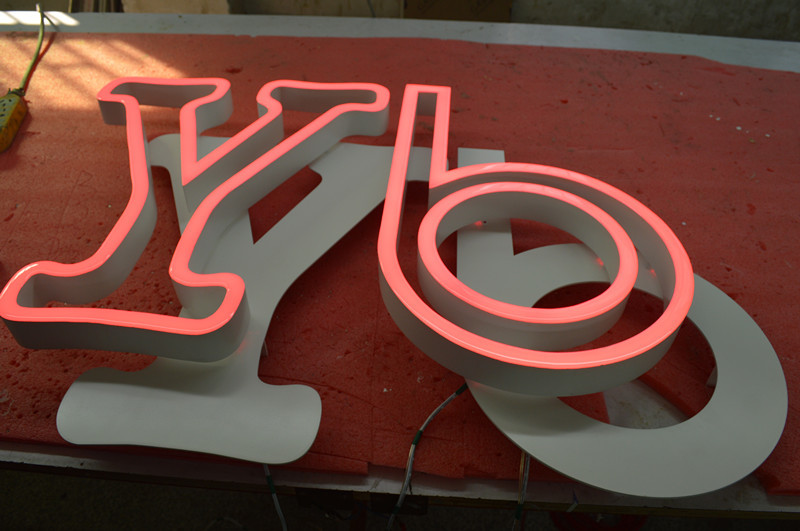 Internally Illuminated Sign , 3D Acrylic Letter Signs For Bus Stations
