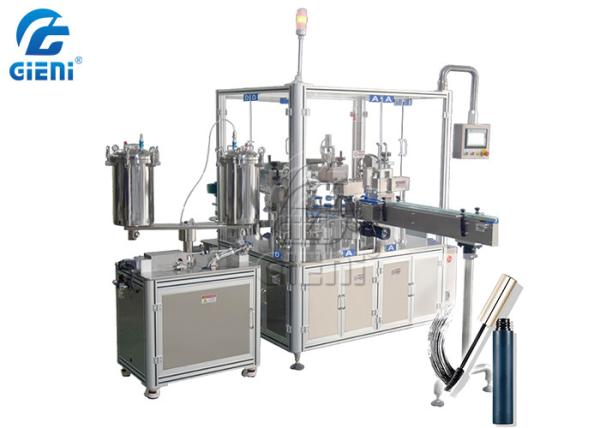 Buy cheap 20L Stainless Steel Tank Rotary Type Mascara Filling And Capping Machine from wholesalers
