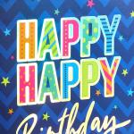 Customized Logo Handmade Blue Shopping Tote Art Gift Paper Bags for Birthday
