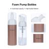 Buy cheap 50/100/150ml Plastic white/transparent/blue cylindrical smooth/frosted bottle with white/black pump for Foam Pump Bottle from wholesalers
