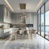 Buy cheap Modern Light Luxury Custom Kitchen Cabinet With Stainless Steel Stove Integration Whole House Wall Cabinet Design Kitchen Cabinet from wholesalers