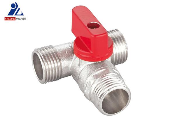 Buy cheap Male X Male X Male ISO14001 Tee Handle Ball Valve 3 Way Tee Valve 362.5 Psi from wholesalers
