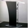 Buy cheap Contemporary Clear Acrylic Lectern & Podium With Storage Shelf teacher podium from wholesalers