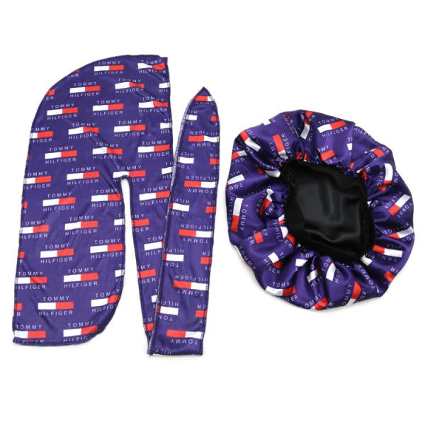 Buy cheap Custom Logo Silk Velvet Durag And Bonnet Set from wholesalers