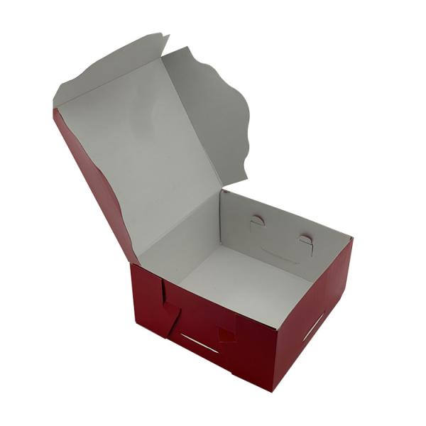 Buy cheap Custom Corrugated Shipping Boxes Takeaway Cake Box Recycle Semi Gloss Lamination from wholesalers