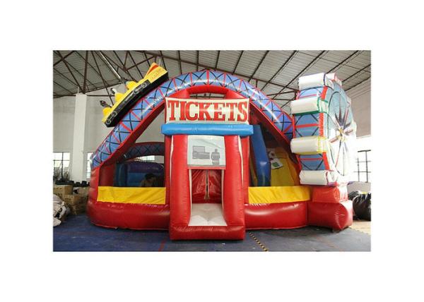 Buy cheap Outdoor Entertainment Inflatable Fun City For Kids Silk Printing from wholesalers