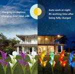 Courtyard Decoration IP65 1.2V Solar Powered Flower Garden Lights