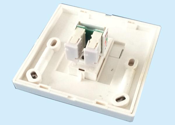 Buy cheap RJ45 Wall Mounted Fiber Optic Faceplate Economic Design Bt Fibre Faceplate from wholesalers