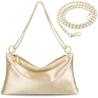 Buy cheap Women’s Satin Evening Bag Clutch Purse Handbag for Women Wedding Shoulder Bag with 2 Chains for Formal Cocktail Party from wholesalers