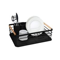 Buy cheap Metal Kitchen Dish Bowl Drying Wire Racks With Detachable Plastic Drip Tray product