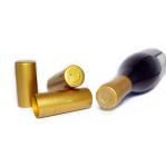 Heat Shrinkable Pvc Wine Bottle Capsules 65mm Height Gold Color