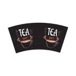 Water Resistant Biodegradable PE Coated Paper Cup Fan For Hot and Cold Drink