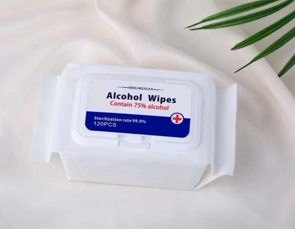 Buy cheap Individual Alcohol Disinfectant Wipes , Antiseptic Alcohol Surface Wipes from wholesalers