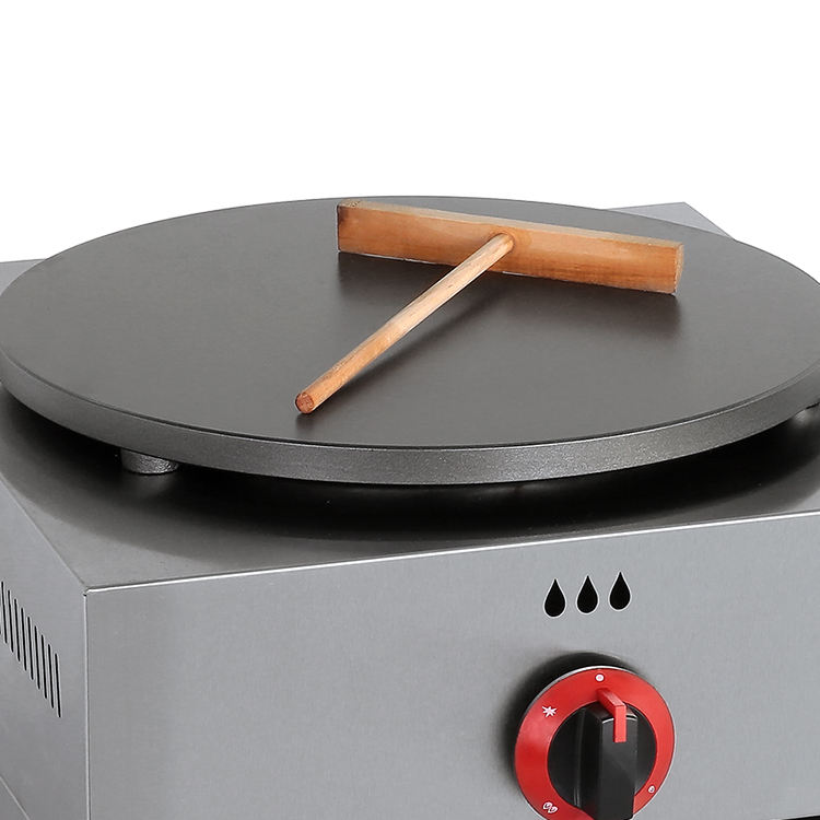 LPG Voltage Single Plate Gas Crepe Maker and Pancake Makers for Fast Food Restauran