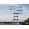 Buy cheap Transmission Power Line Tower, Electric Transmission Line Steel Tubular Tower Utility Poles from wholesalers
