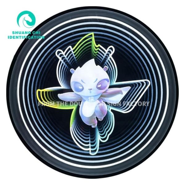 Buy cheap 3D Infinity Sign Neon Mirror The Perfect Addition to Your Tavern Club Customized Size from wholesalers