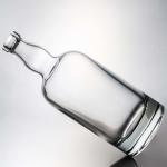 500ml 700ml 1000ml Round Shaped Flint Glass Bottle With Cork for Other Beverage