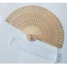 Buy cheap Eco-Friendly Traditional Wooden Hand Fans With Metal Rings Bamboo Fan For Personalized Gift Hand Folding Fans from wholesalers