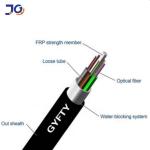 48 Core Single Mode Duct GYFTY Fiber Optic Cable Black Color