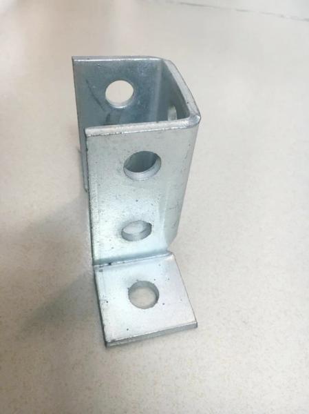 UL Listed Zinc Plated Corrosion Resistant 12-Gauge 4-Holes Base Strut Channel