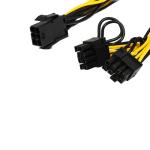 Molex 6 Pin Cable PCI Express Video Card 'Y' Splitter Power Adapter Converter