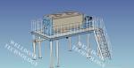 CH Series Horizontal Ribbon Mixer , Wet Powder Ribbon Mixer Machine