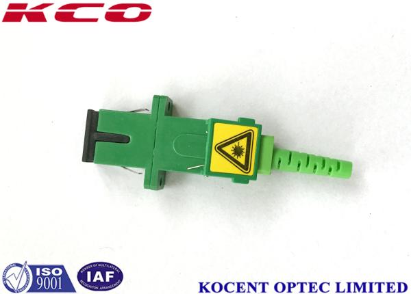 Automatic Dusty Cap Fiber Connector SC/APC Adapters , Fiber Optic Adaptors 0.2dB