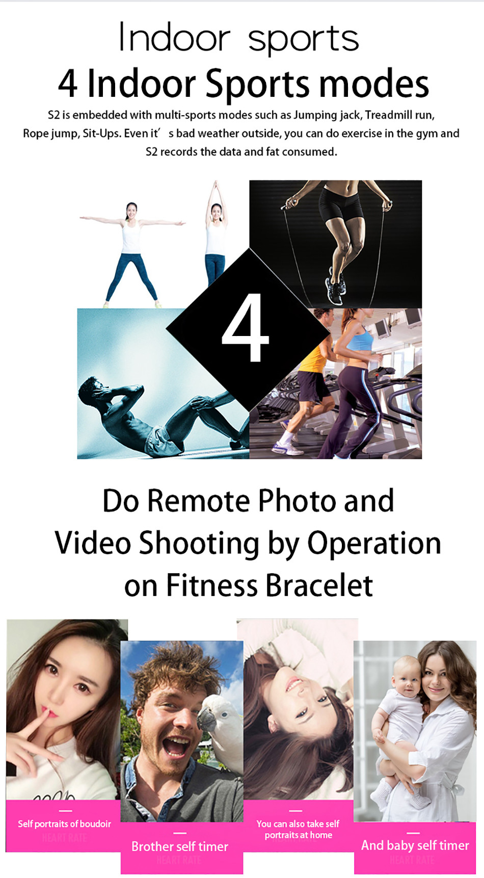 90mAh Color Screen Smart Bracelet , 0.96" TFT Smart Wristband Ip67