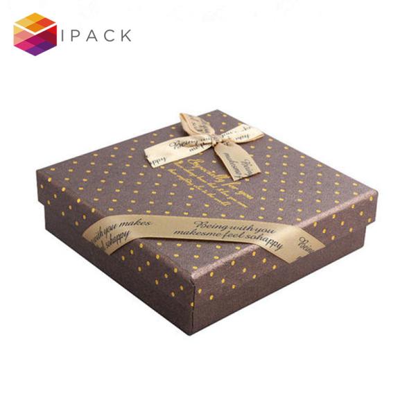 Buy cheap Pantone Color 800gsm Printed Rigid Box With Ribbon from wholesalers