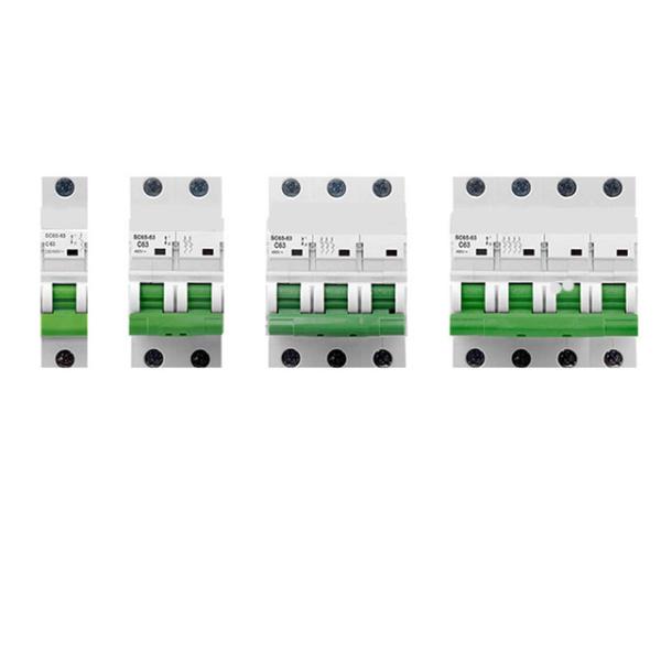 Low price Max Current 125 amp electrical miniature circuit breake1 Pole 2 Pole 4