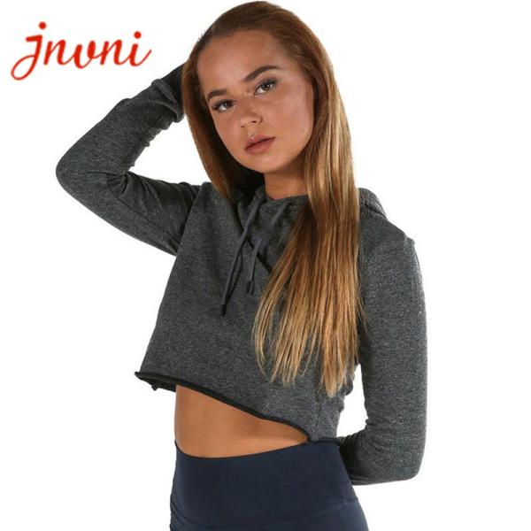 Buy cheap Gym Women Workout Hoodies Crop Top Hoodies 100% Cotton 360gsm from wholesalers