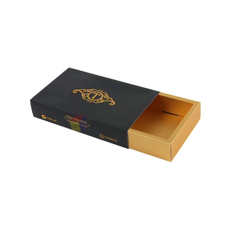 Wholesale Custom Folding Sliding Drawer Paper Dessert Packaging Box For Food And Pastries