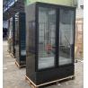 Buy cheap Factory double glass door beverage display freezer refrigerator with good quality for supermarket from wholesalers