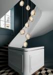 New modern pendant light loft for living room ball crystal villa scandinavian