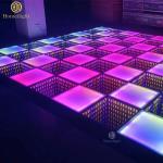 Program 30pcs LED Dance Floor 3D Mirror Dancefloor for DJ Lighted Wedding Party
