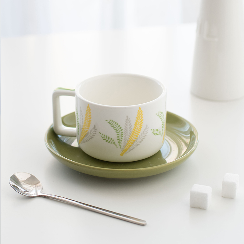 Porcelain Floral Tea Set Ceramic Tea Cups Saucers Mugs Coffee Set With 250ml Volume