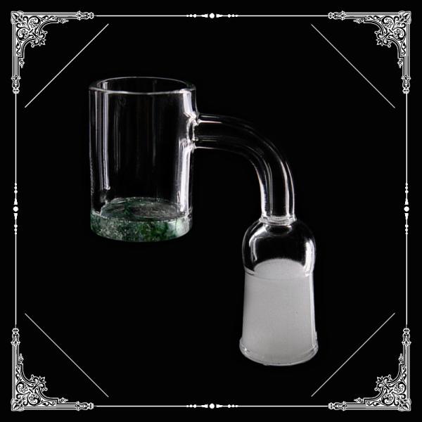 Buy cheap Real USA Opaque Nails domeless Flat Top Quartz Banger Green 4mm bottom from wholesalers