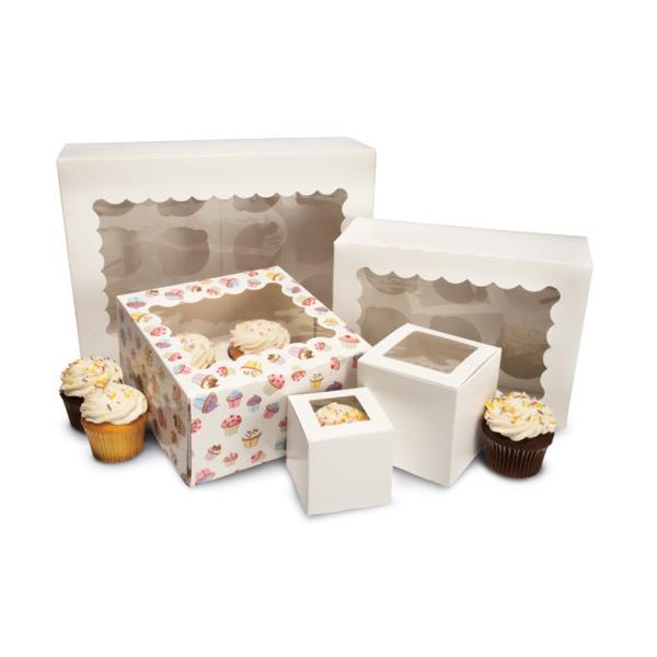 Buy cheap Single Mini Kraft Paper Cupcake Cake Boxes 2 4 6 12 Holes For Wedding Christmas from wholesalers