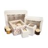 Buy cheap Single Mini Kraft Paper Cupcake Cake Boxes 2 4 6 12 Holes For Wedding Christmas from wholesalers