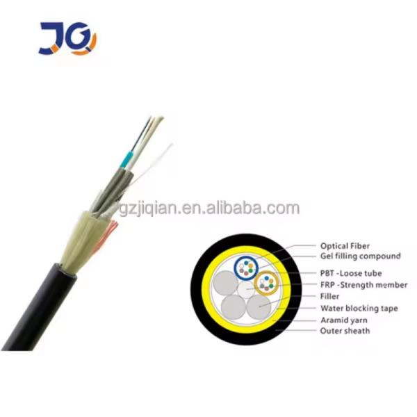 Buy cheap China Cable Supplier ADSS Single Jacket 48 Core Single Or Multi Mode FRP 1.5mm 100m Span Length Fiber Optic Cable from wholesalers