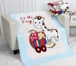 Cartoon Character Blankets For Sofa Throws , Baby Flannel Receiving Blankets