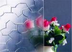 Flat Shaped Decorative Patterned Glass / Aqualite Embossed Glass For Bathroom