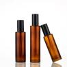 Buy cheap 30ml 50ml 80ml 100ml Amber Cosmetic Glass Pump Bottles Refillable Spray Bottle from wholesalers