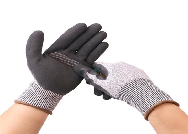 Buy cheap HPPE Shell Black Anti Cut Work Gloves Unisex Gender Superior Abrasion Resistance from wholesalers